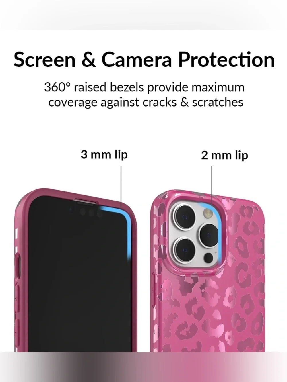 Velvet Caviar - Pink Ruby Leopard Print iPhone Case (iPhone 13 PRO)